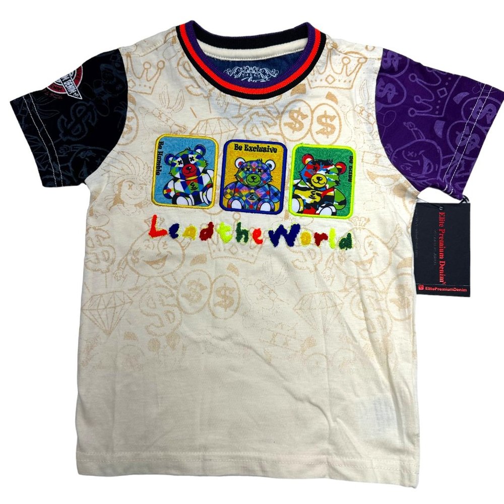 Elite Premium Denim Lead The World Tee (3-4)